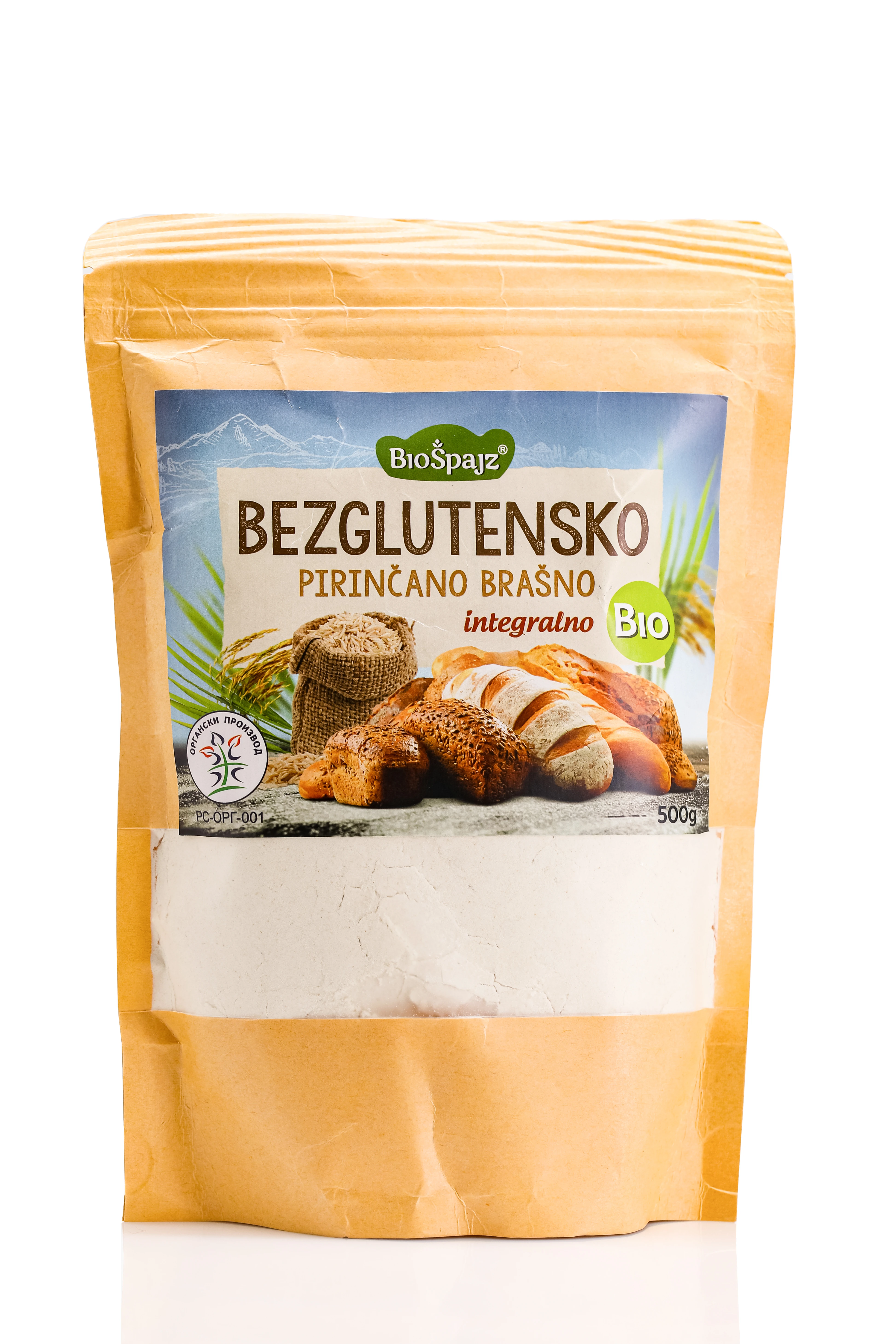 Bezglutensko pirinčano brašno integralno (organski proizvod) 500 g Bio Špajz